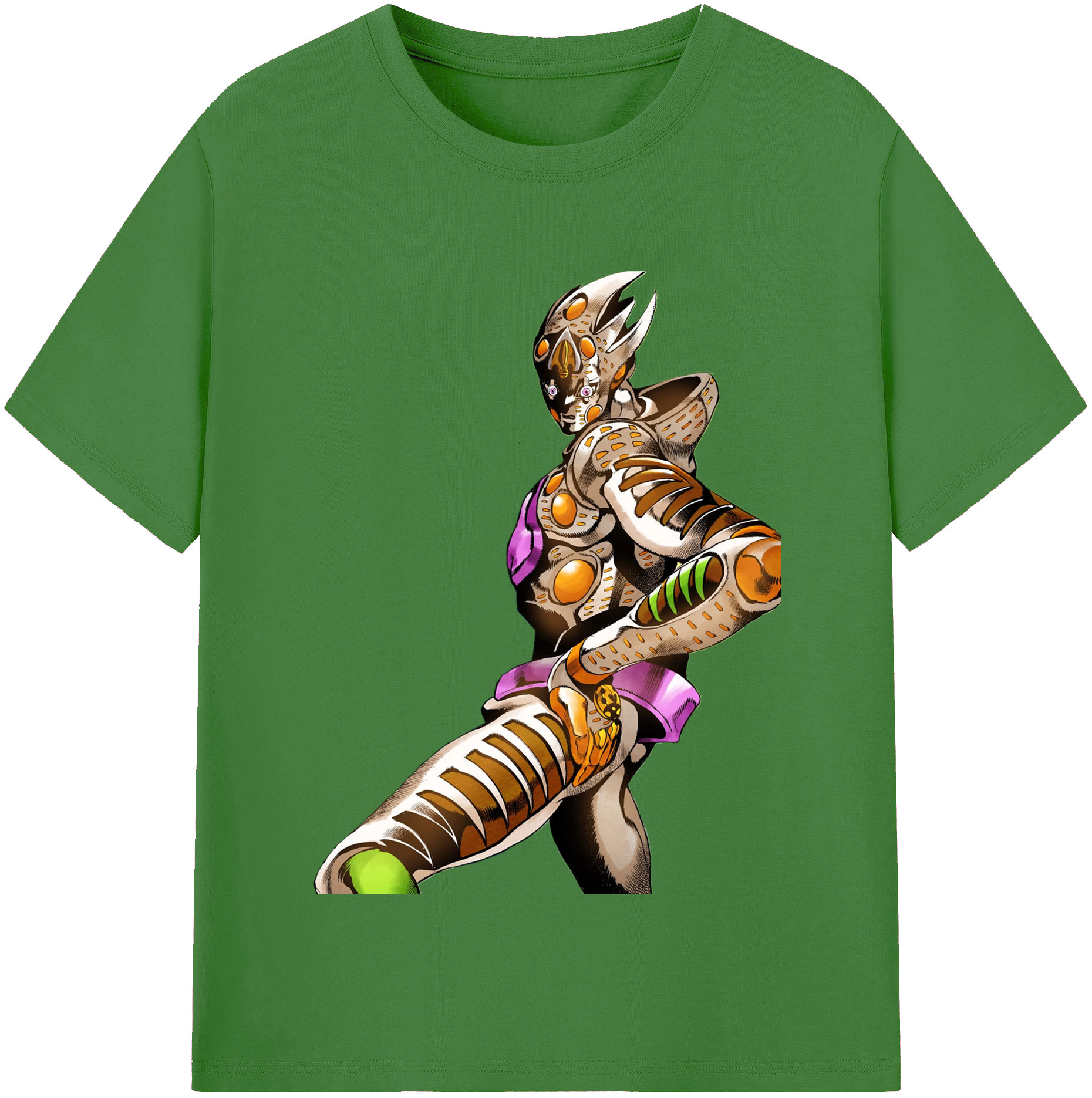 （画像用） ジョジョの奇妙な冒険 ジョルノ?ジョバァーナ JoJo's Bizarre Adventure Giorno Giovanna レディースカジュアルプリントTシャツ（綿100％）